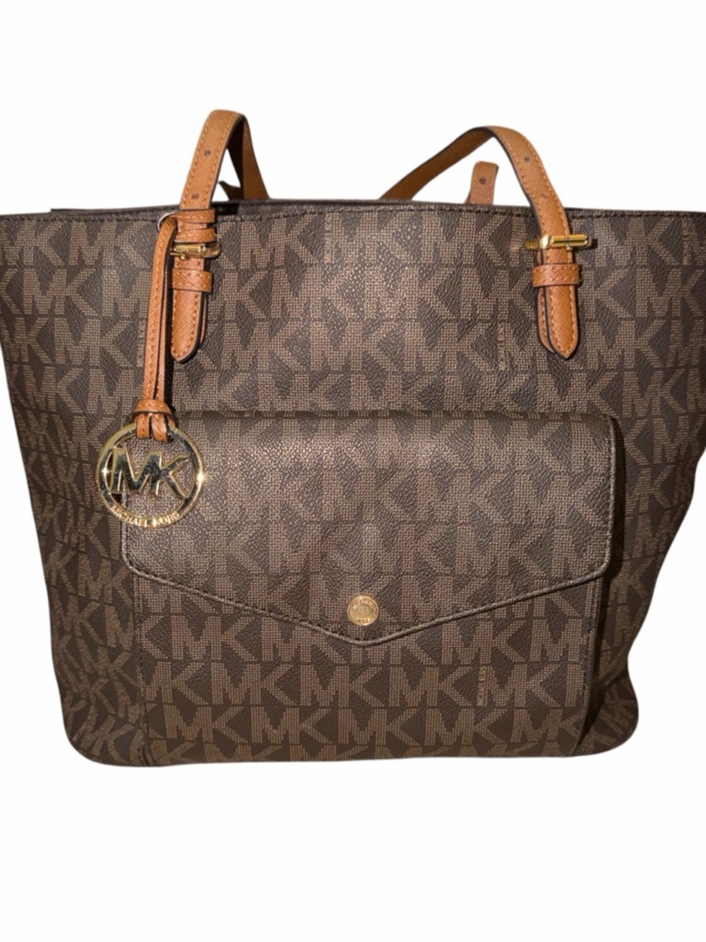 Michael Kors MK Signature Jet Set Large Tote - Picture 3 of 10